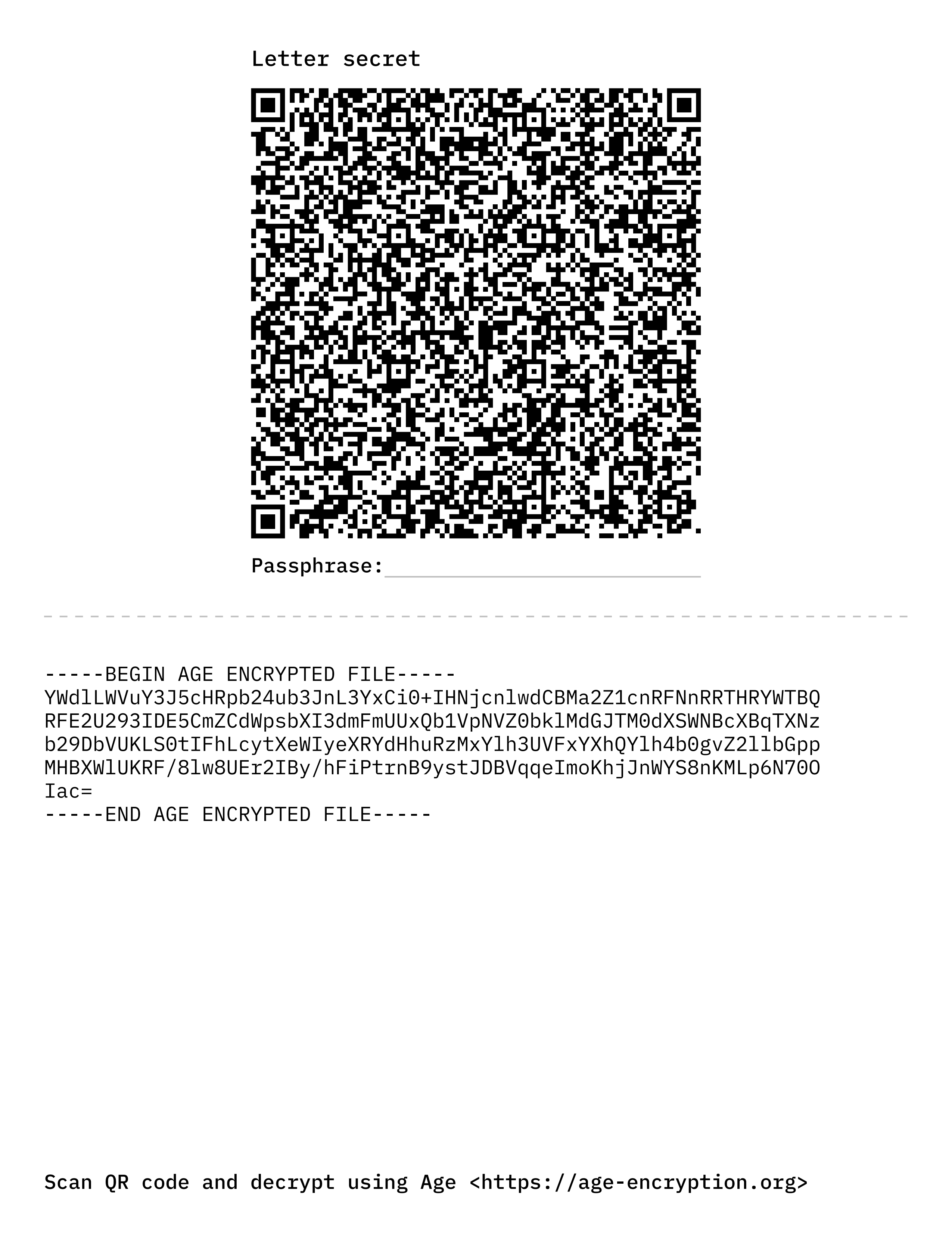 Letter release