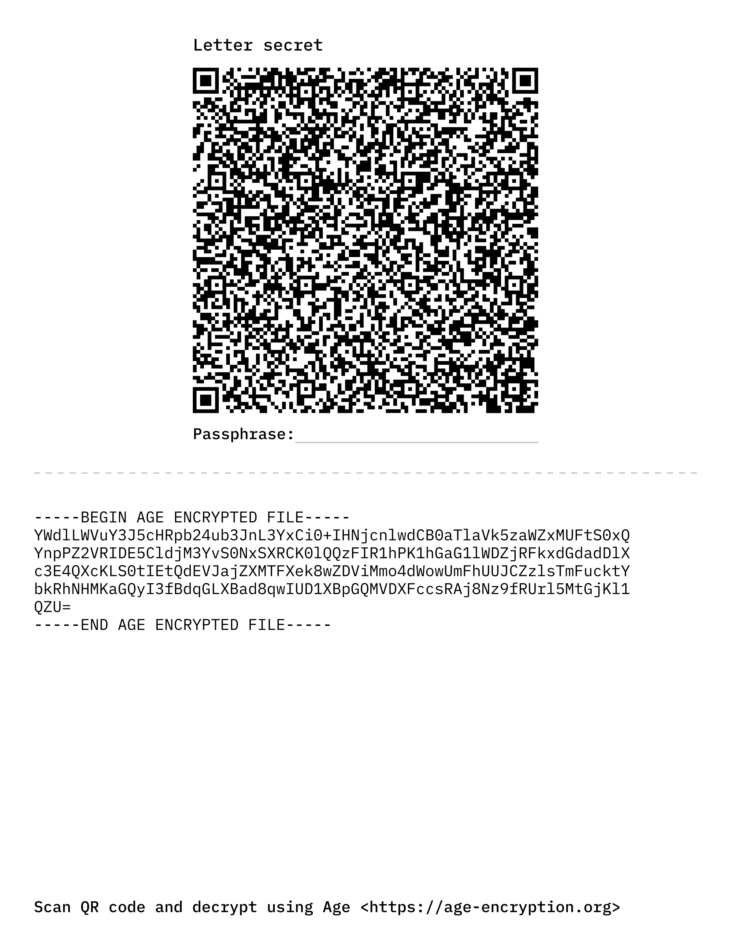 Letter release