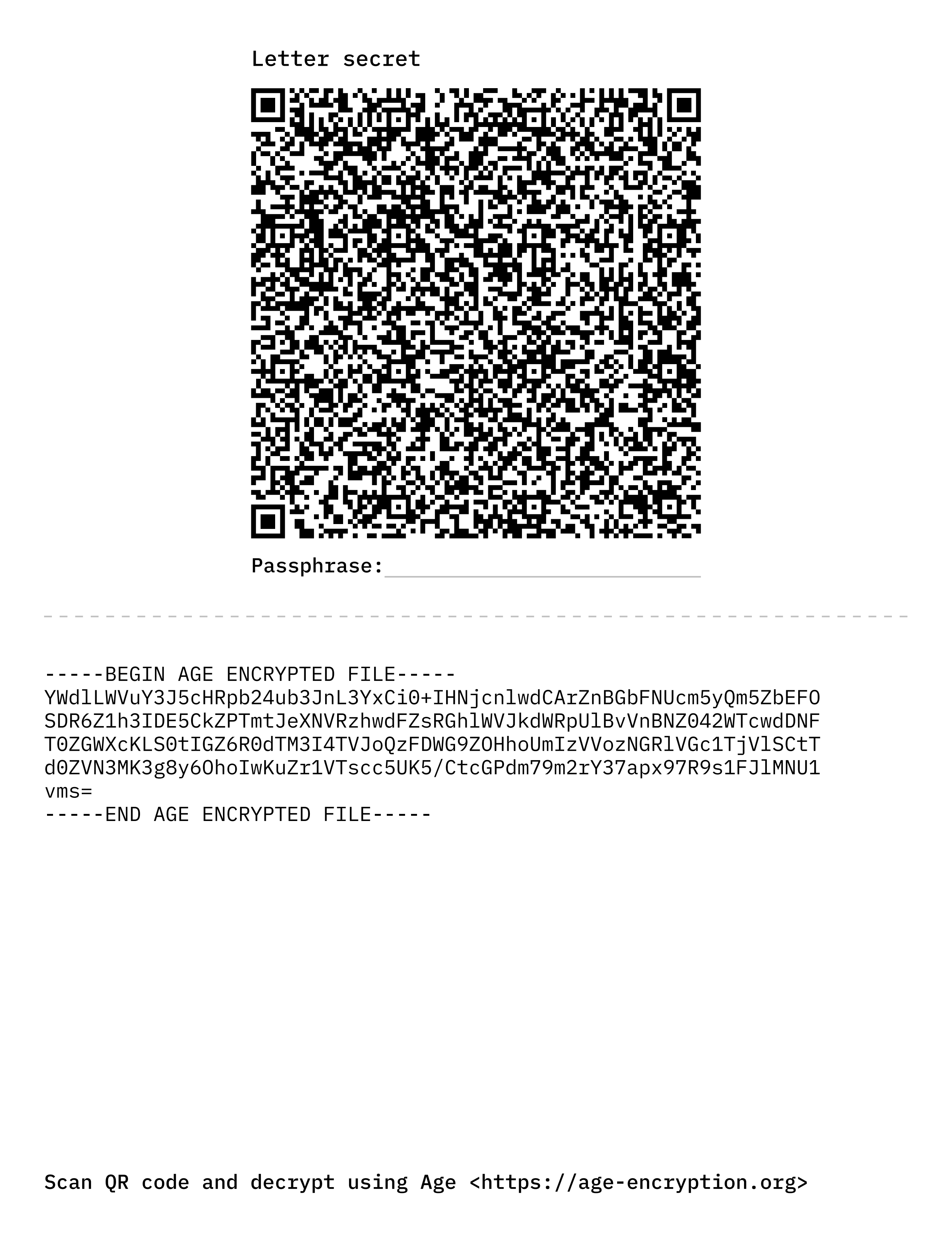 Letter release